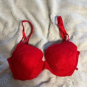 Victoria’s Secret Red Lace Bra NWOT